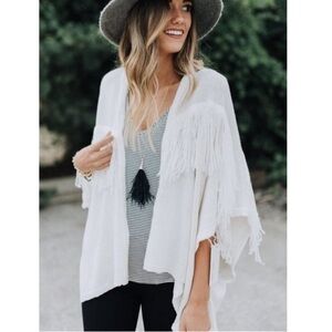 NWT bishop + young Fringe Kimono